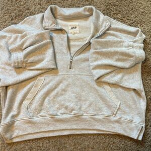 Grey Quarter zip